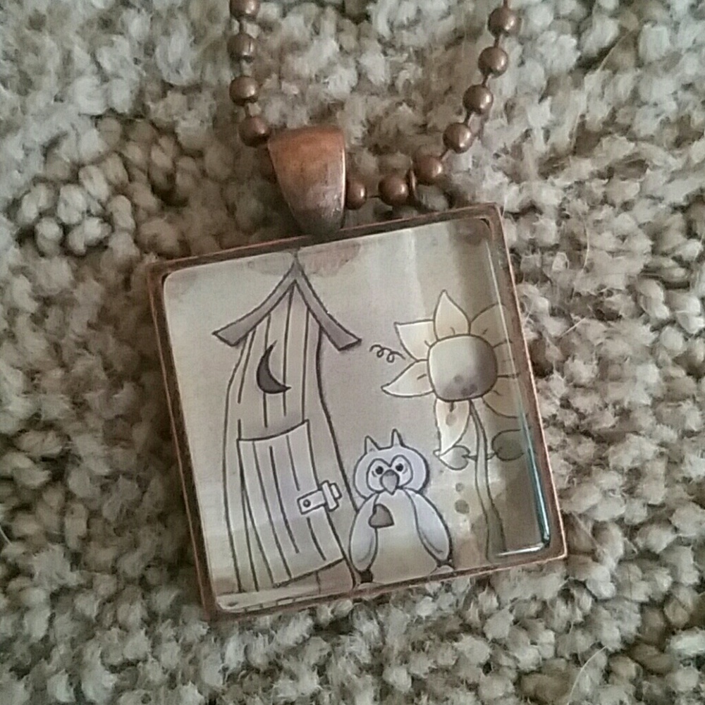A Sweet Country Owl Necklace  New